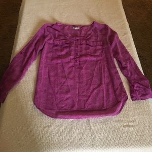 Old Navy purple blouse long sleeve